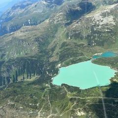 Flugwegposition um 12:03:32: Aufgenommen in der Nähe von Gemeinde Gashurn, Gaschurn, Österreich in 3571 Meter